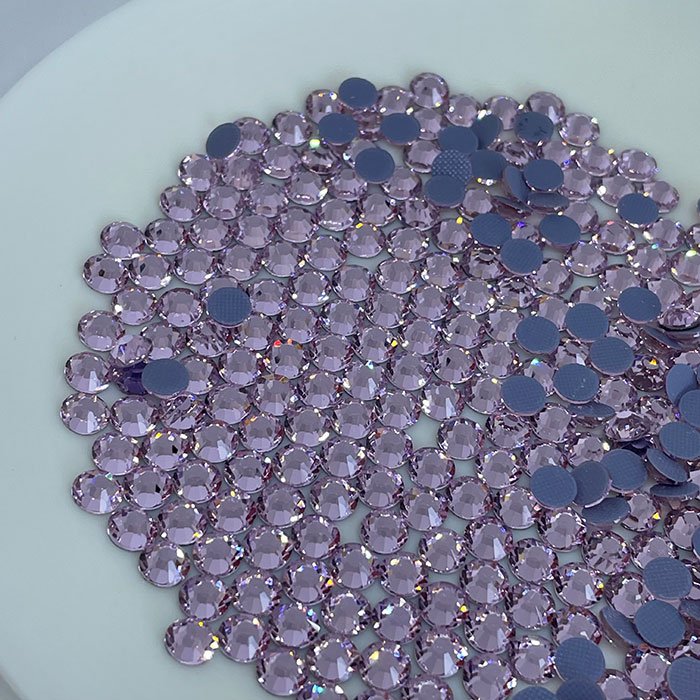 2058 lead free hot fix rhinestone Lt pink in bulk
