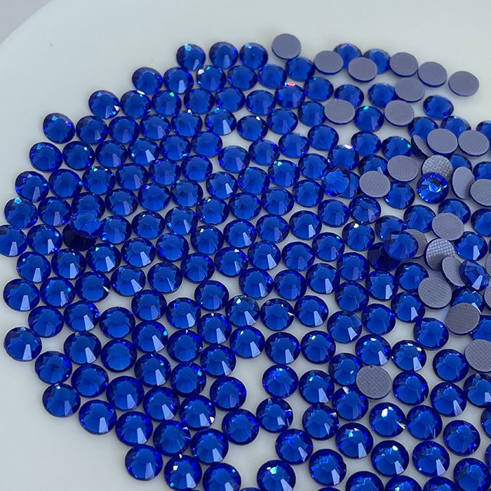 2058 zafiro libre de plomo hotfix piedras de ricino al por mayor