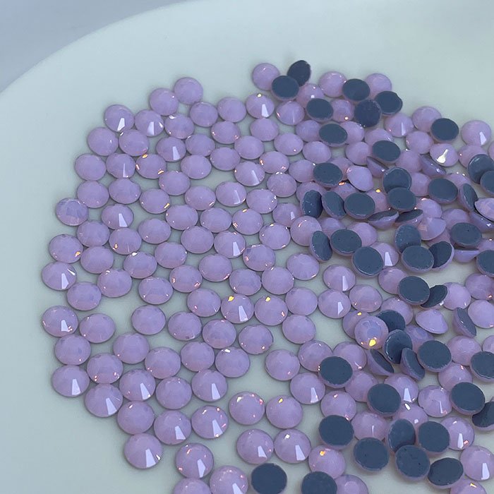 2058 Pink opal lead free hot fix stones in bulk