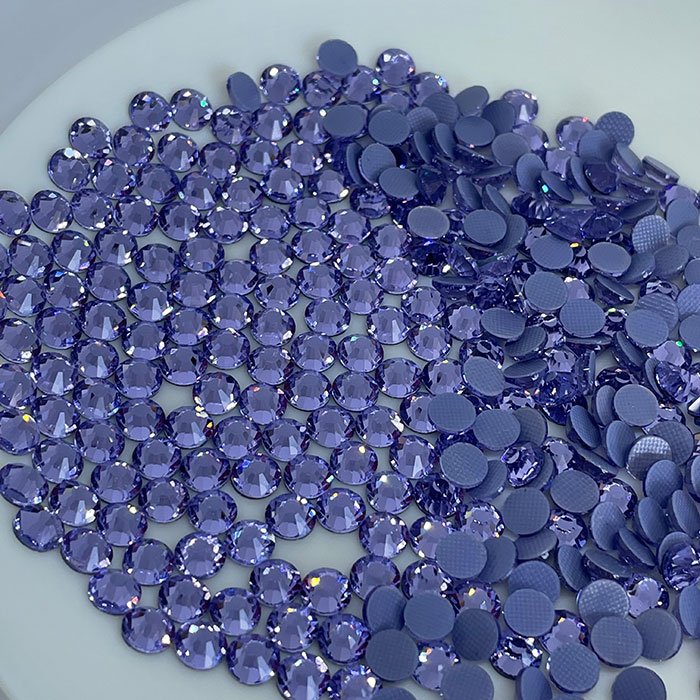 2058 Voilet hot fix libre de plomo piedra de ricino venta directa de fábrica