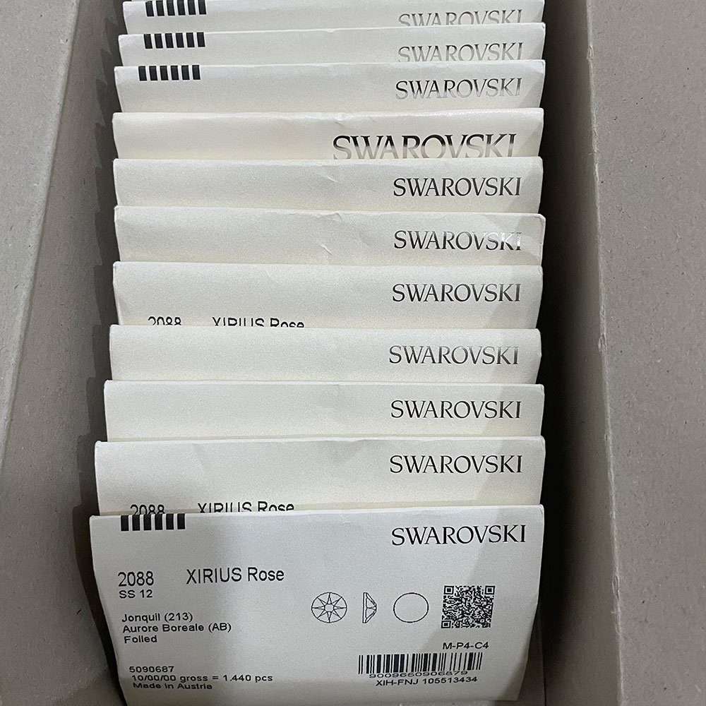 original Swarovski cristales plano trasero piedras distribuidor